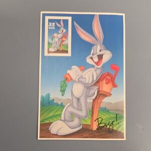 1997 Bugs Bunny USPS 32 Cent Stamp.